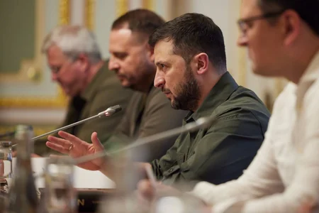 Zelenski və Conson Kiyevdə danışıqlar aparıb