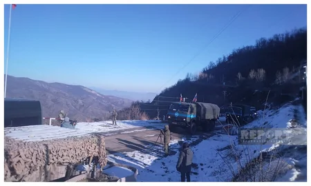 Сегодня по дороге Ханкенди-Лачын беспрепятственно проехали 54 автомобиля миротворцев