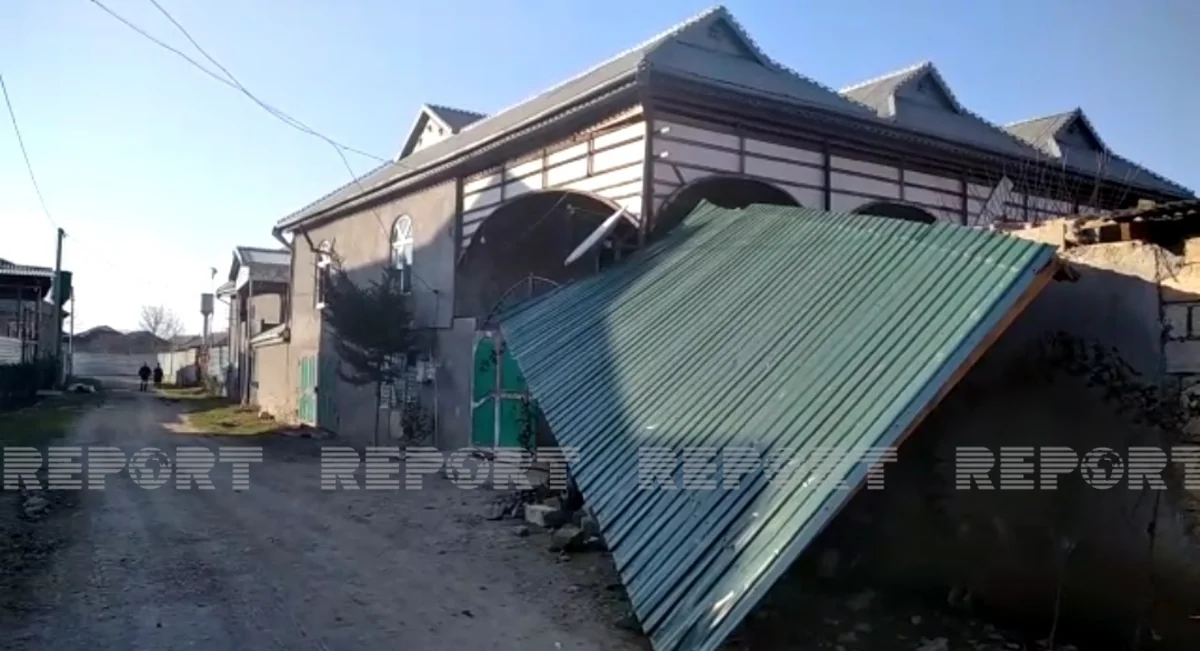 Güclü külək Cəlilabadda fəsadlar törətdi