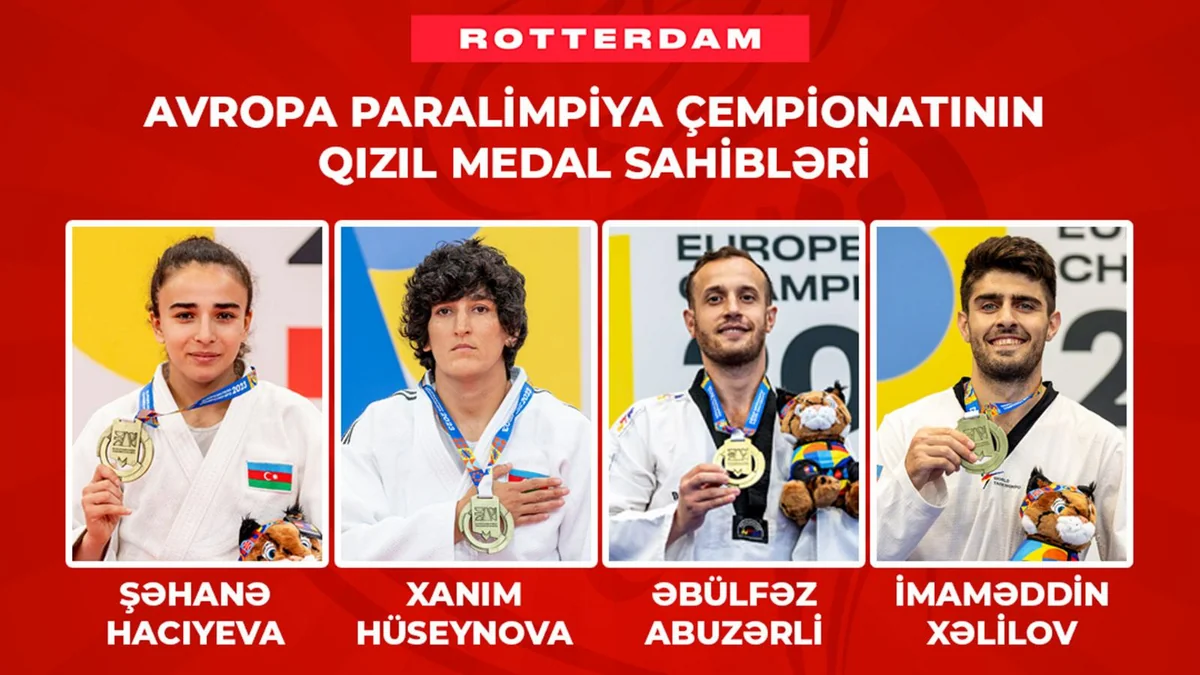 Azərbaycan paraatletləri Avropa çempionatını 13 medalla başa vurublar