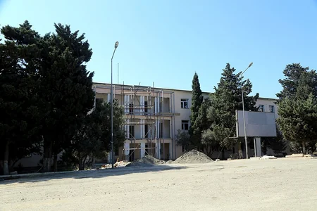 Zakir Hasanov checked major construction work being carried out at Military Lyceum