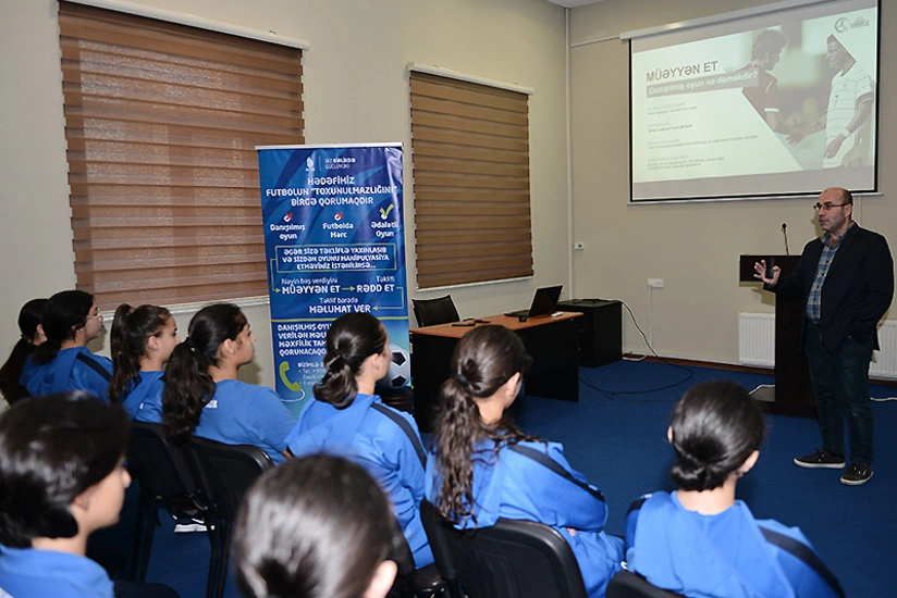 Azərbaycan millisinin üzvlərinə danışılmış oyunlarla bağlı maarifləndirici seminar keçirilib