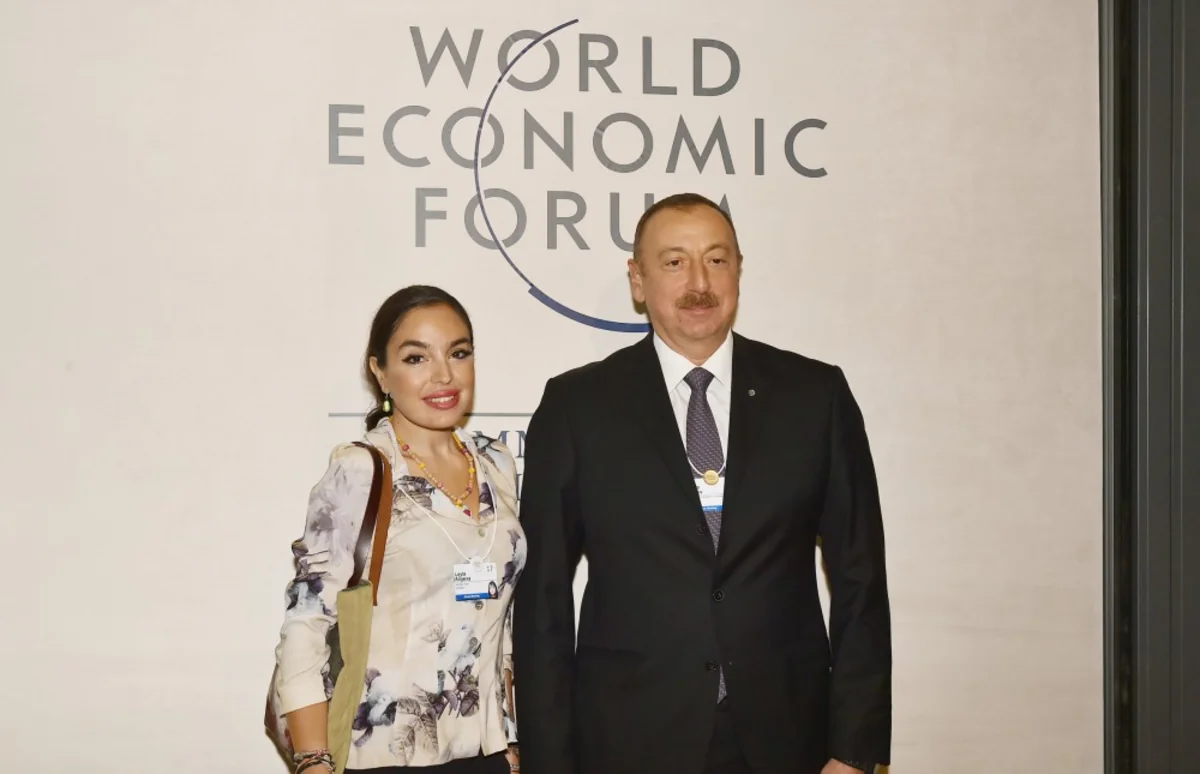 Leyla Əliyeva Dünya İqtisadi Forumunun keçirildiyi Konqres Mərkəzində olub
