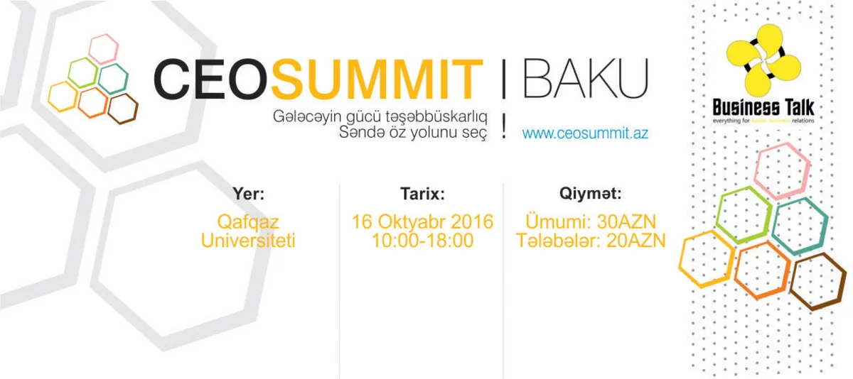 Bakıda “CEO Summit” keçiriləcək