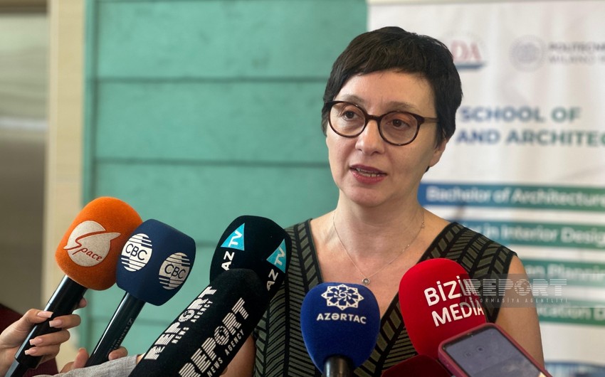 Silviya Ferraris: ADA Azərbaycanda memarlıq və şəhərsalma sahəsində kadrların inkişafına kömək edəcək