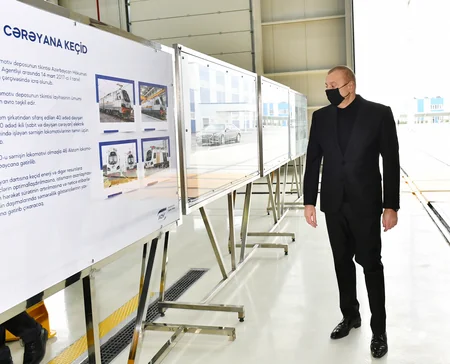 “Azərbaycan Dəmir Yolları” QSC-nin Gəncə lokomotiv deposu istismara verilib