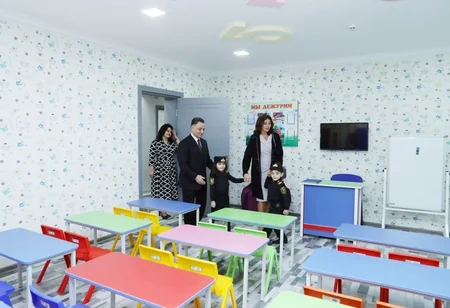 First Vice-President Mehriban Aliyeva attended opening of newly-built kindergarten No 6 in Khatai
