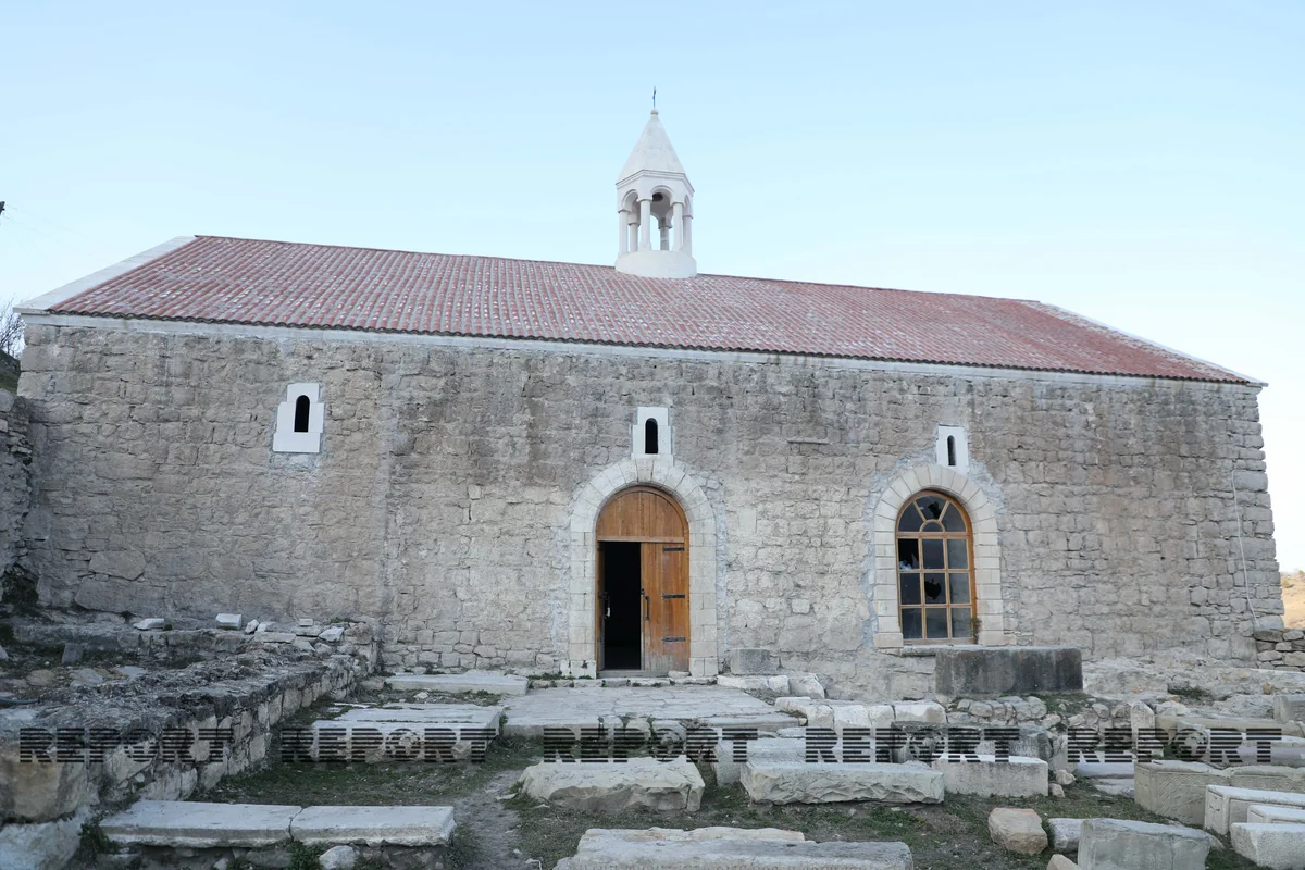Ermənilərin daha bir saxtakarlığı: Alban məbədi erməniləşdirilib - VİDEO
