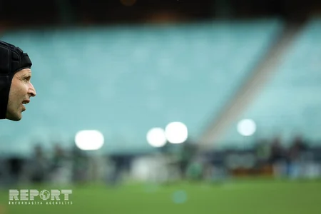 Arsenal UEFA Avropa Liqasının final oyunundan əvvəl Bakı Olimpiya Stadionunda məşqə çıxıb - FOTOREPORTAJ