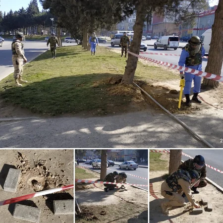 Bakıda 1 ədəd F-1 qumbarası aşkarlanıb