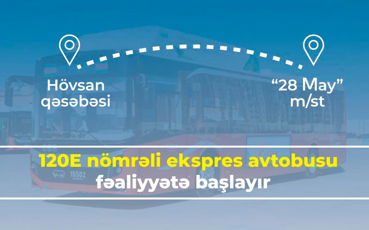 Bakıda yeni ekspres marşrut fəaliyyətə başlayır