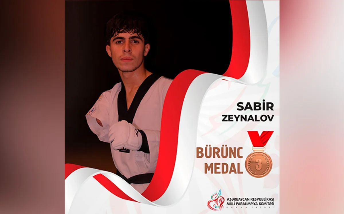 Avropa çempionatı: Azərbaycanın daha bir parataekvondoçusu medal qazanıb
