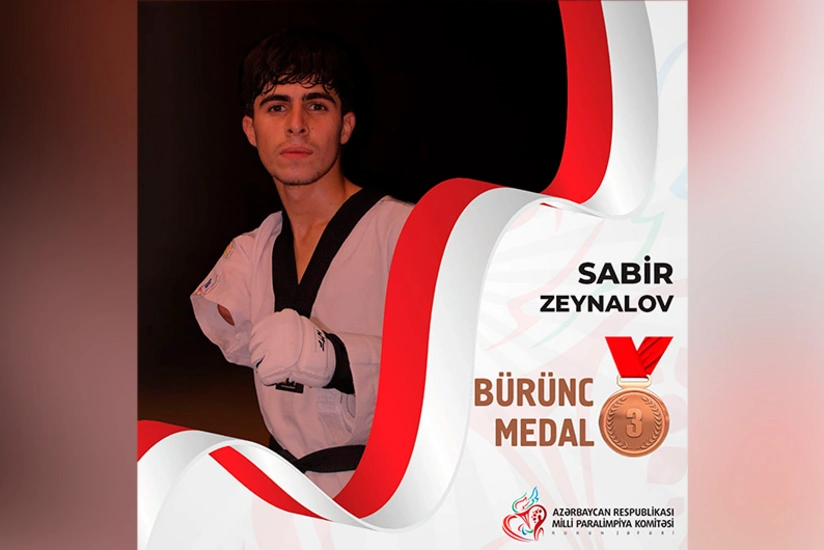 Avropa çempionatı: Azərbaycanın daha bir parataekvondoçusu medal qazanıb