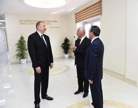 İlham Əliyev Xaçmaz şəhərinə içməli suyun verilməsi mərasimində iştirak edib - YENİLƏNİB