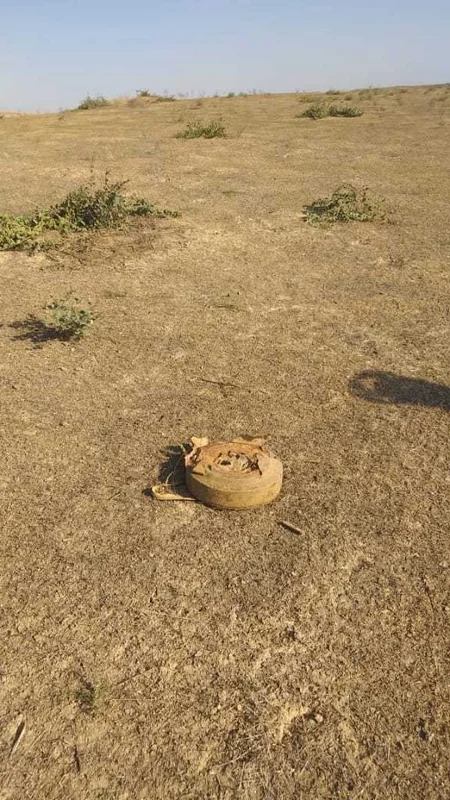 Füzulidə tank əleyhinə mina tapılıb