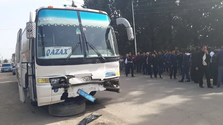 Tovuzda avtobusla minik avtomobilinin toqquşması nəticəsində yaralananların adları məlum olub - YENİLƏNİB-2