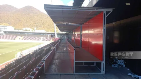 Azərbaycan millisinin oyunu ilə bağlı Qəbələ şəhər stadionunda görülən işlər yekunlaşıb