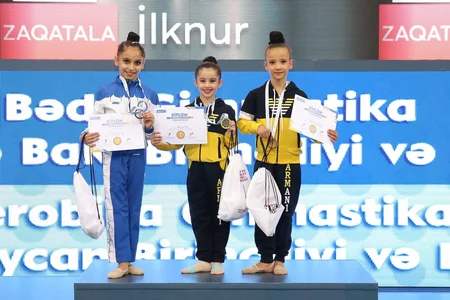 Bədii və aerobika gimnastikası üzrə Azərbaycan birinciliklərinə yekun vurulub