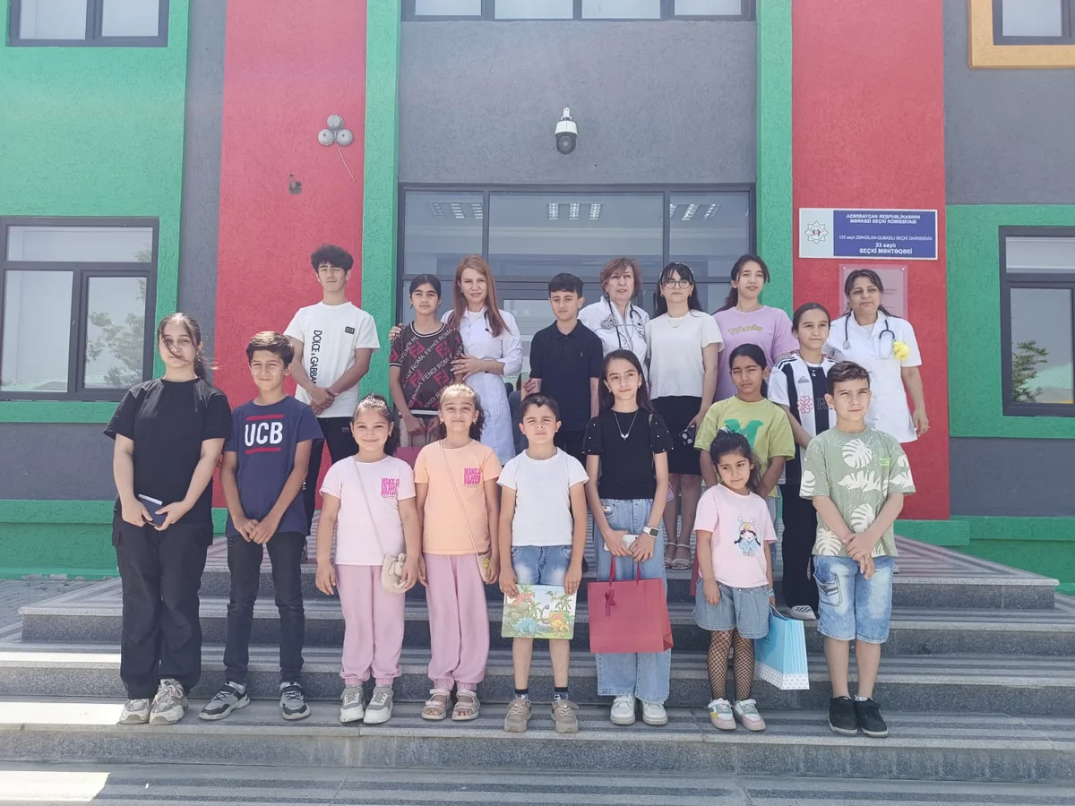 Azad olunmuş ərazilərdə yaşayan uşaqlar tibbi müayinədən keçirilib