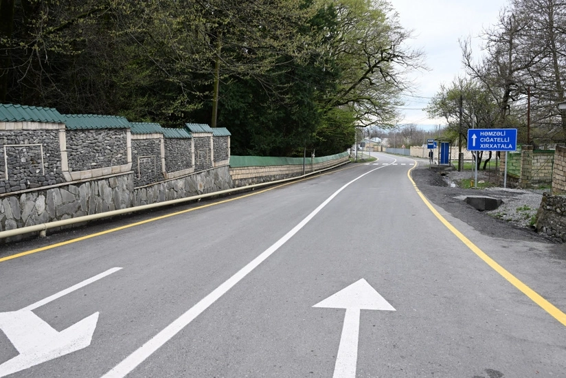 Prezidentin Qəbələdə açılışını etdiyi yol 20 mindən artıq əhalinin gediş-gəlişini yaxşılaşdıracaq