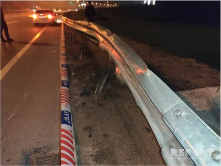 Bakıda sürücü idarəetməni itirərək qəza törədib