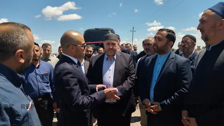 Gürcüstandan gələn azərbaycanlı din xadimləri Ağdam cümə məscidində olublar