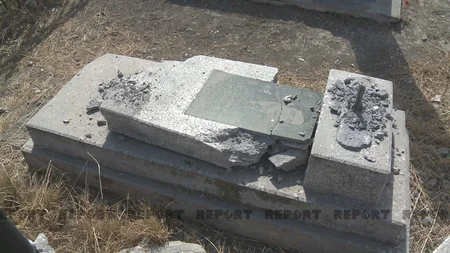 Tərtərdə erməni terroru zamanı dağıdılan qəbirlər bərpa edilir