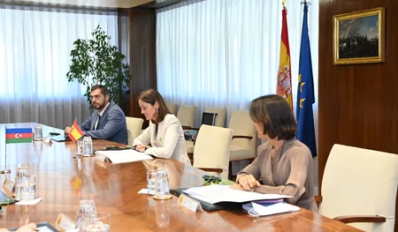 Ceyhun Bayramov İspaniyanın sənaye, ticarət və turizm naziri ilə görüşüb