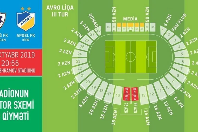 Qarabag - APOEL match: 25,000 tickets already been sold