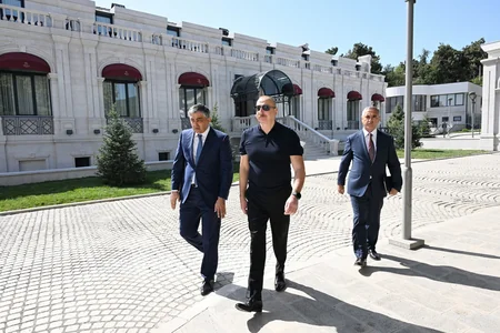 Prezident Xankəndidə əsaslı təmir və bərpadan sonra “Palace” hotelinin açılışında iştirak edib - YENİLƏNİB