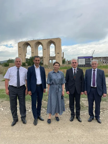 Azərbaycanın bir qrup alimi Ağdamda bərpa işləri ilə tanış olub