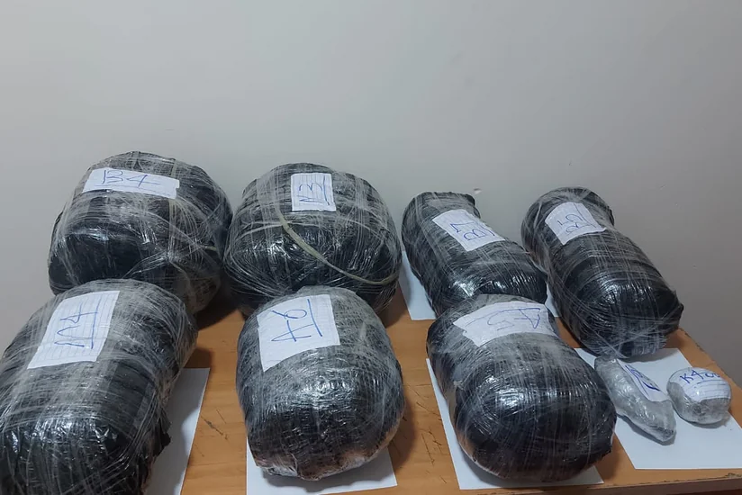 İrandan Azərbaycana 62 kq-dan çox narkotik keçirilməsinin qarşısı alınıb, narkotacir özünə xəsarət yetirib