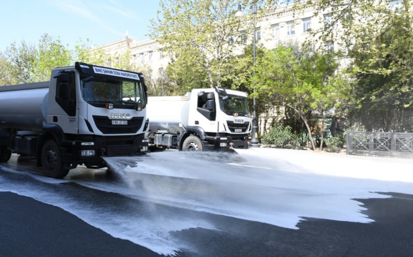 Bakıda növbəti ümumşəhər iməciliyi keçirilib, 551 küçə yuyulub - YENİLƏNİB