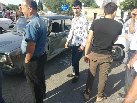 Kürdəmirdə yol qəzası baş verib - FOTO
