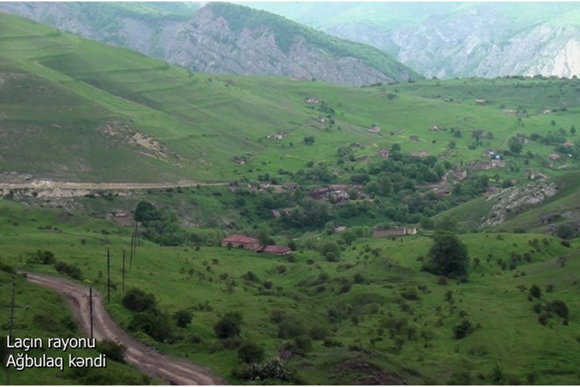 Видеокадры из села Агбулаг Лачинского района - ВИДЕО