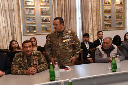 Dövlət Komitəsində Vətən müharibəsi iştirakçıları ilə görüş keçirilib