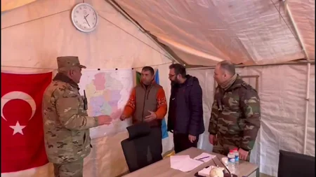 FHN-in zəlzələ bölgəsindəki qərargahında türkiyəli həmkarlarla toplantı keçirilib