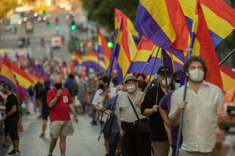 В центре Мадрида прошла акция протеста против монархии