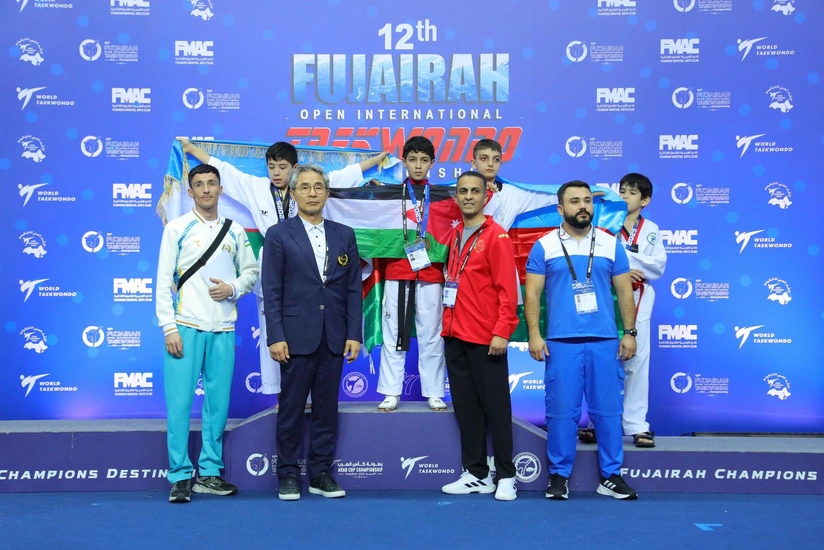 Azərbaycanın kiçik yeniyetmə taekvondoçuları “Fujairah Open”də 2 medal qazanıblar