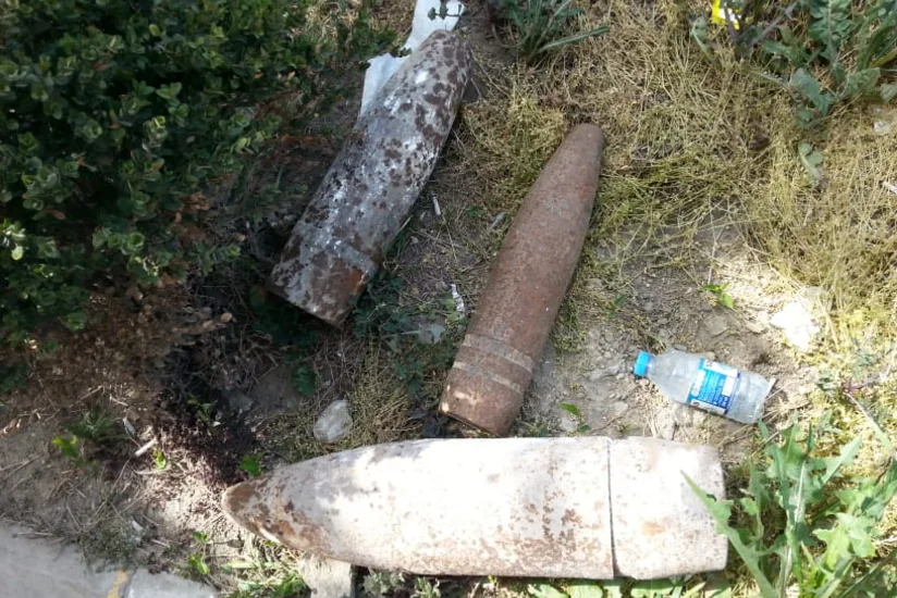 Bakıda polis bölməsinin ərazisində üç top mərmisi tapılıb