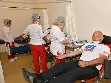 AFFA management attends blood donation campaign