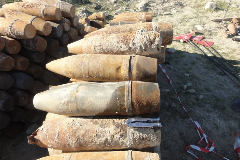 Xızıda 132 ədəd partlamamış hərbi sursat aşkar edilib