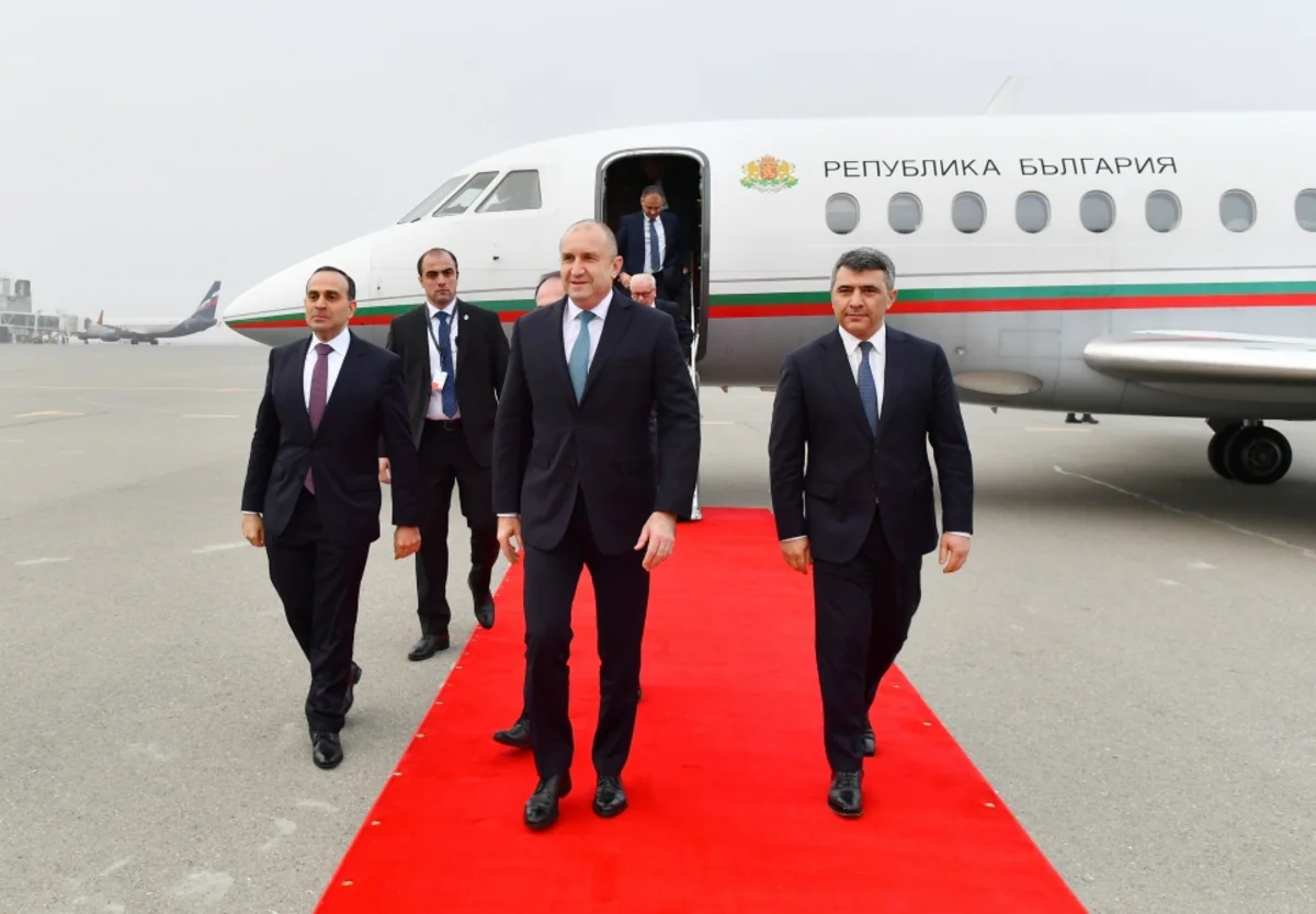 Bolqarıstan Prezidenti Azərbaycana işgüzar səfərə gəlib