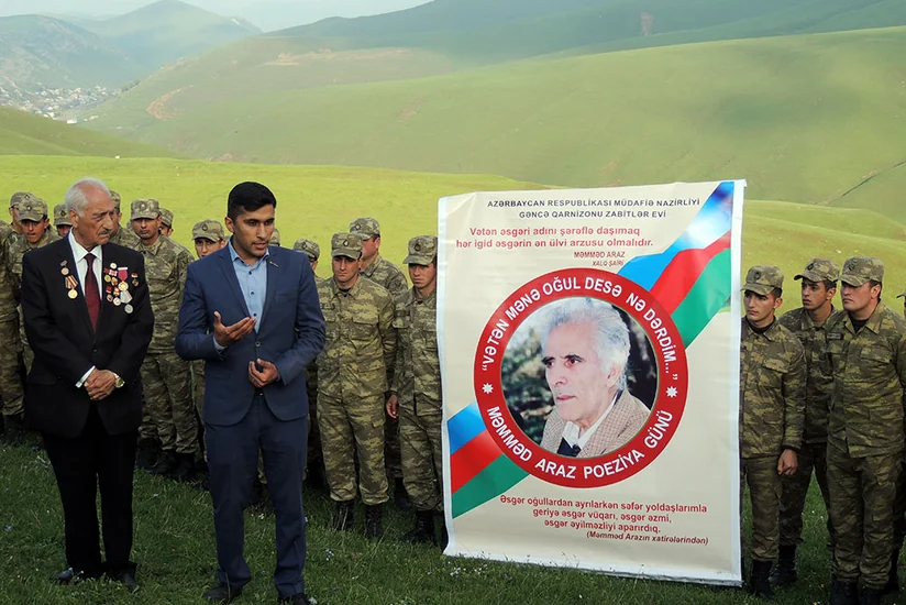 Hərbi hissələrdə Məmməd Araz poeziya günü keçirilib