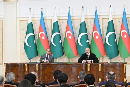 Azərbaycan Prezidenti və Pakistanın Baş naziri mətbuata bəyanatlarla çıxış ediblər