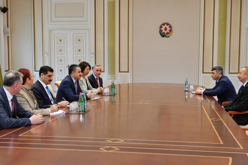 President Ilham Aliyev receives delegation led by Turkish minister of agriculture and forestry