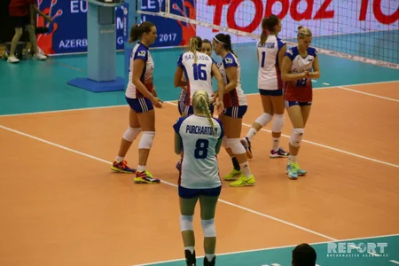 Voleybolçu qadınlar arasında Avropa çempionatı: Çexiya - Belçika  3:1 - FOTO