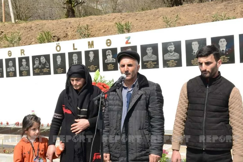 Lerikdə Vətən müharibəsi şəhidinin xatirəsinə inşa edilmiş bulaq kompleksinin açılışı olub