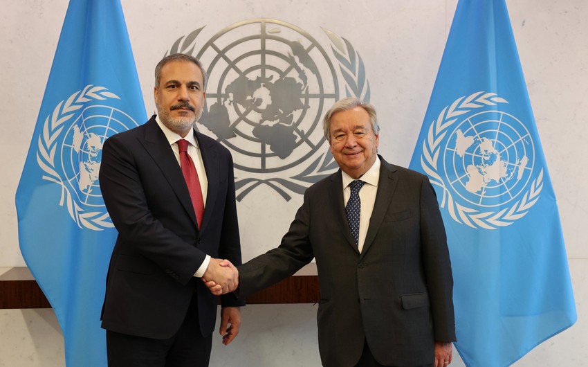 Hakan Fidan meets Antonio Guterres in New York