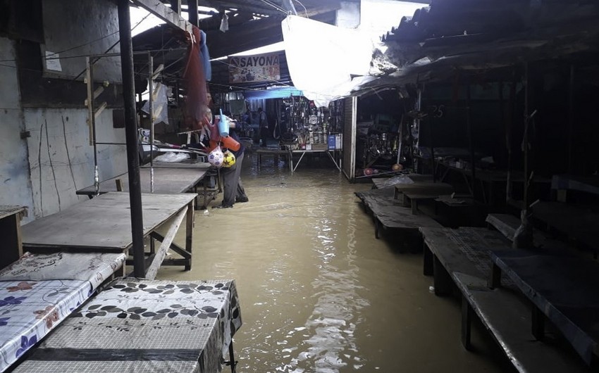 Strong rainfalls in Georgia caused serious consequences in the territories where the Azerbaijanis live- PHOTO